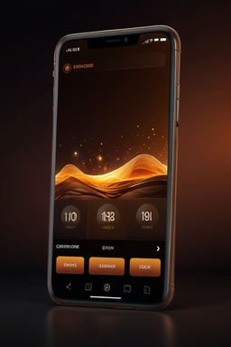 Móvil con app de casino